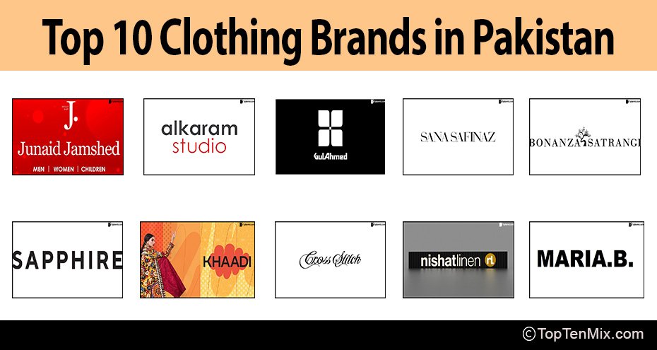 Top 10 Clothing Brands in Pakistan - Amazing Brands